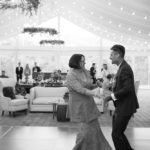 The groom and his mother share a dance.