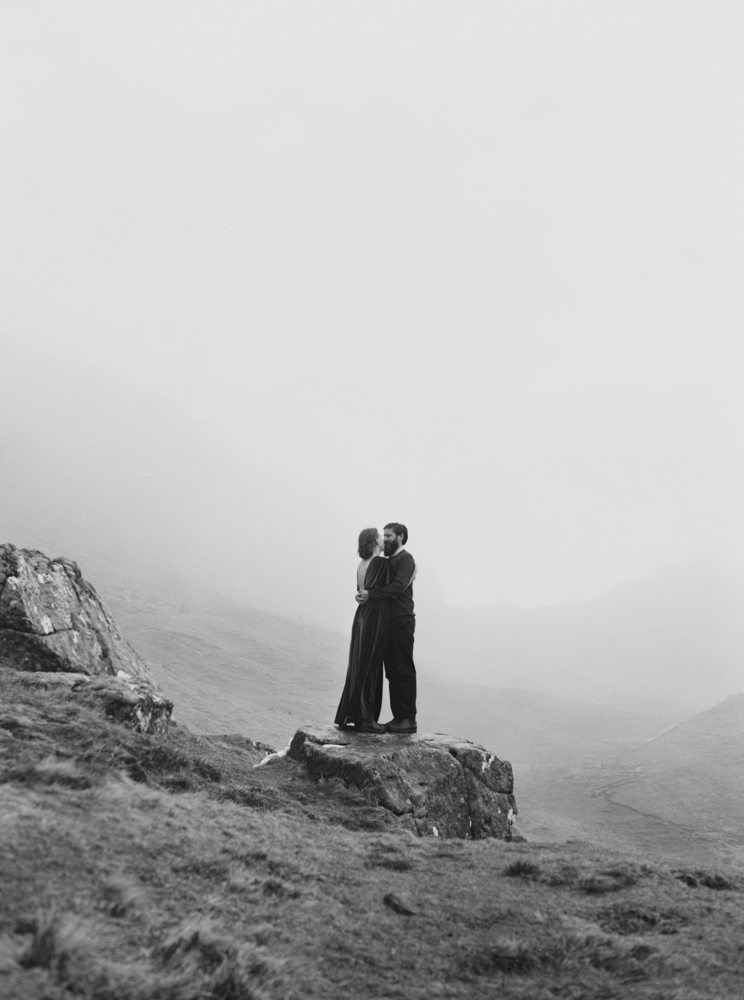 A couple embrace during their Isle of Skye elopement.